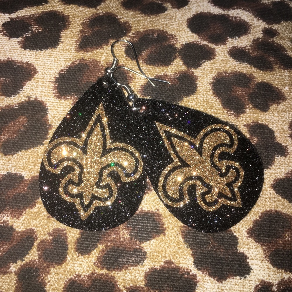 Saints earrings